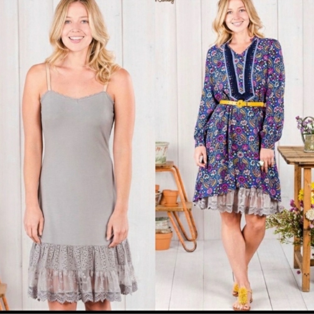 Matilda Jane After The Rain Dress Extender Gray M